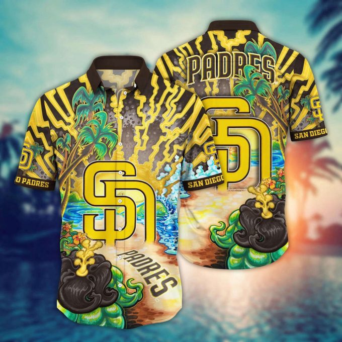 Mlb San Diego Padres Hawaiian Shirt Diamond Dreamscape For Sports Fans 2