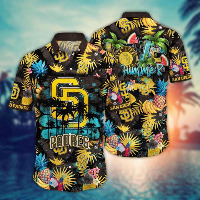 Mlb San Diego Padres Hawaiian Shirt Pitch Perfect Style For Sports Fans 2