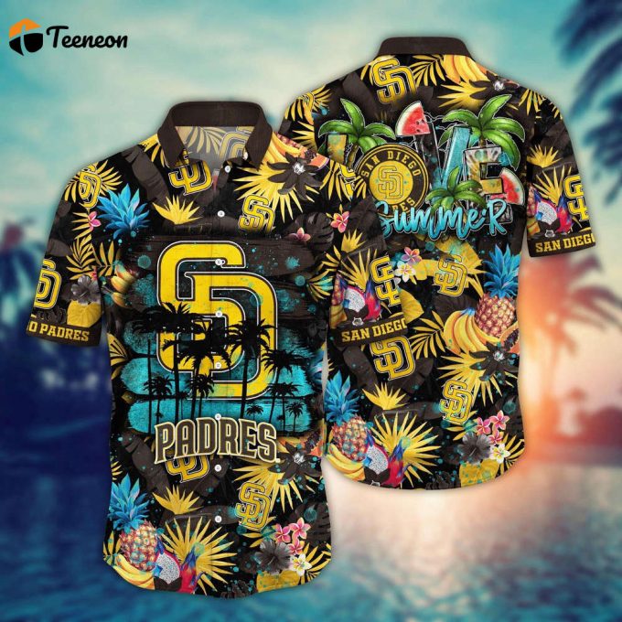 Mlb San Diego Padres Hawaiian Shirt Pitch Perfect Style For Sports Fans 1