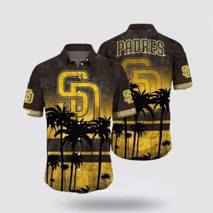 Mlb San Diego Padres Hawaiian Shirt Surfing In Style With The Super Cool For Fans 2