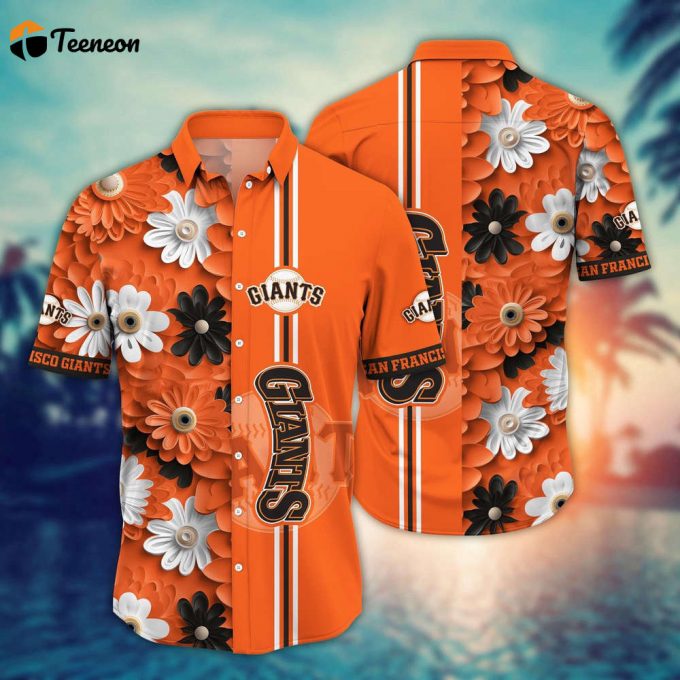 Mlb San Francisco Giants Hawaiian Shirt Floral Finesse For Sports Fans 1