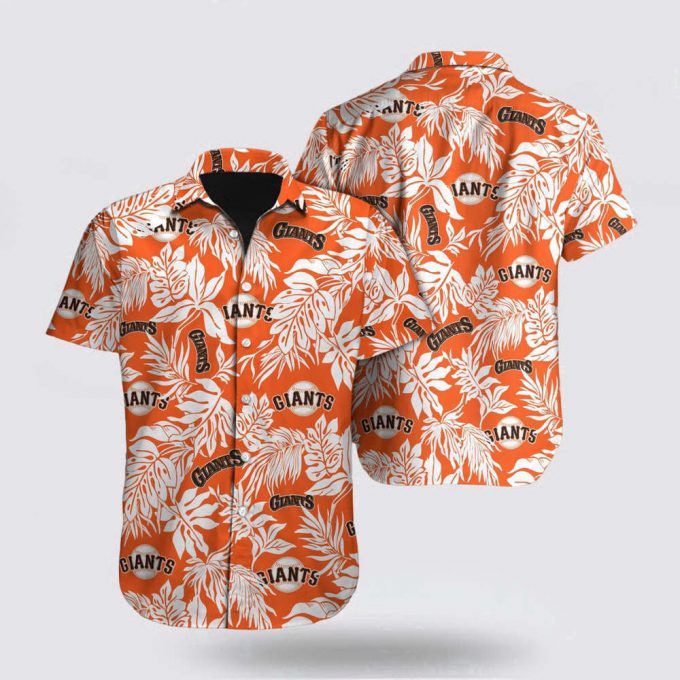 Mlb San Francisco Giants Hawaiian Shirt Palm Leaf Pattern For Fan Mlb 2