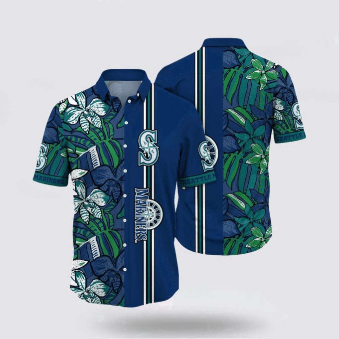 Mlb Seattle Mariners Hawaiian Shirt Immerse Yourself In The Sea Breeze With Exotic Outfits For Fans 2