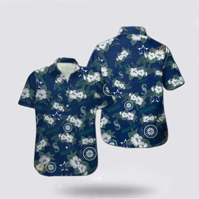 Mlb Seattle Mariners Hawaiian Shirt Immerse Yourself In Tropical Style For Fans 2