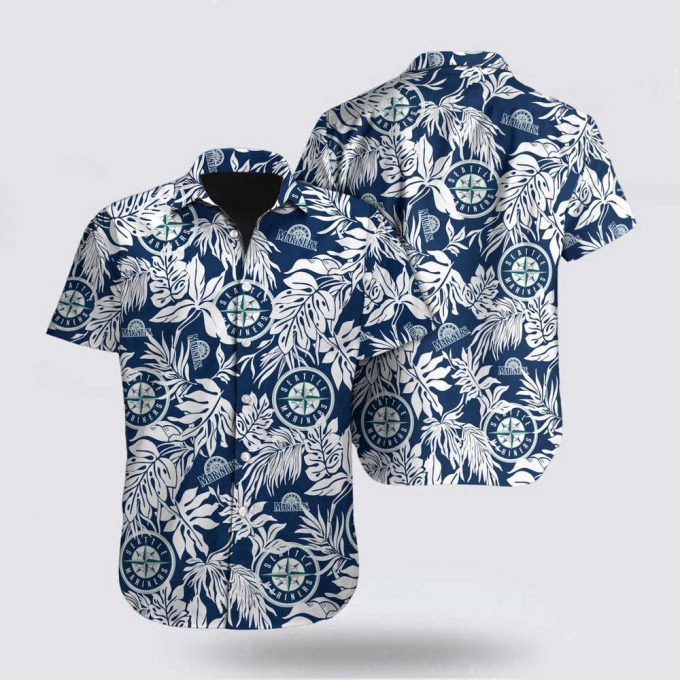 Mlb Seattle Mariners Hawaiian Shirt Leaf Pattern For Fan Mlb 2