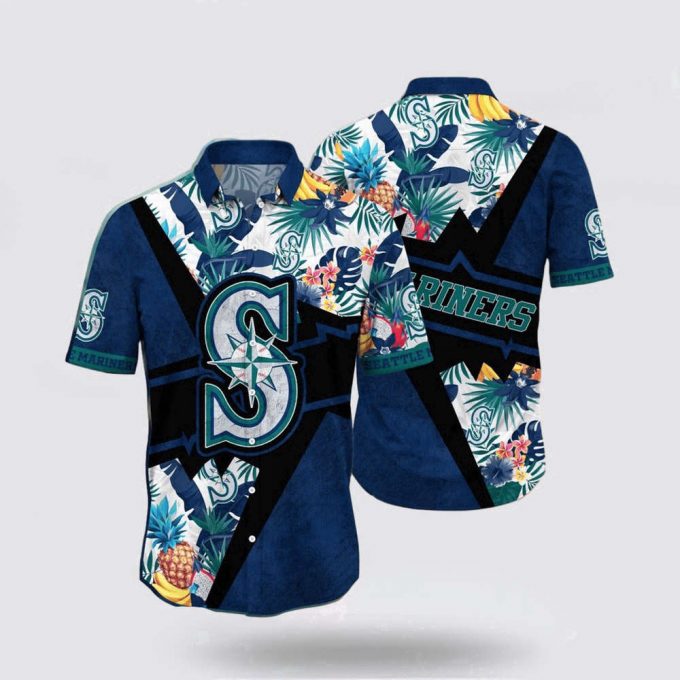 Mlb Seattle Mariners Hawaiian Shirt Set Your Spirit Free With The Breezy For Fans 2