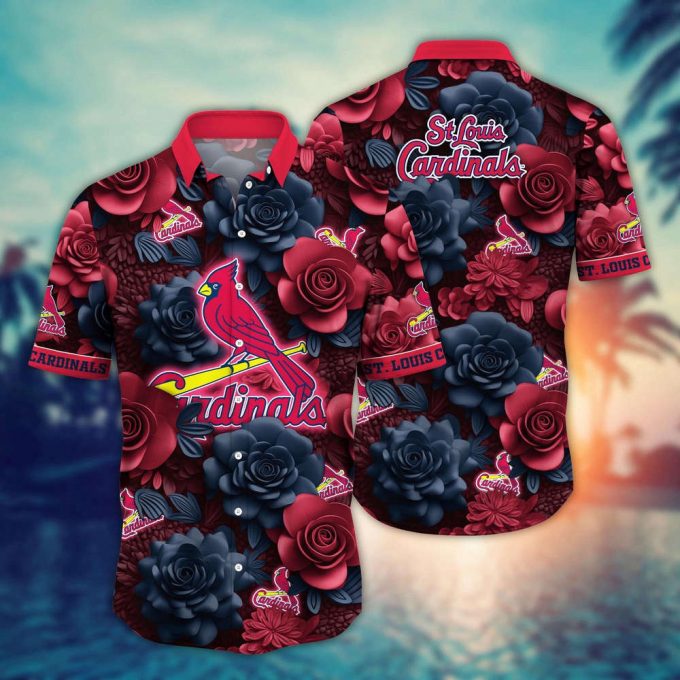 Mlb St. Louis Cardinals Hawaiian Shirt Flower Aloha Style Unleashed For Fans 2