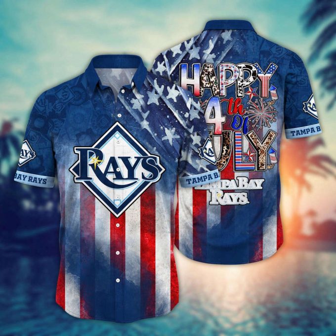 Mlb Tampa Bay Rays Hawaii Shirt Independence Day Trendy Hawaiian Tops For Cool Fans 2