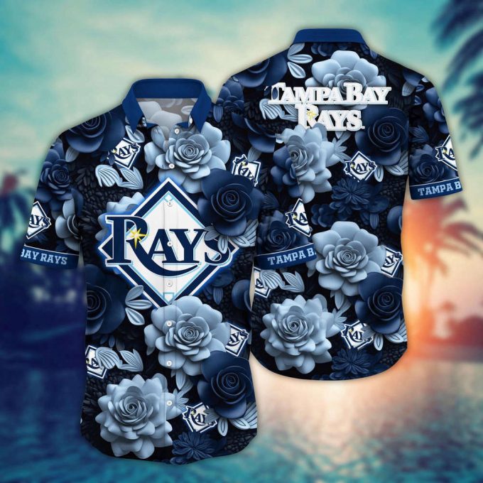 Mlb Tampa Bay Rays Hawaiian Shirt Flower Aloha Style Unleashed For Fans 2