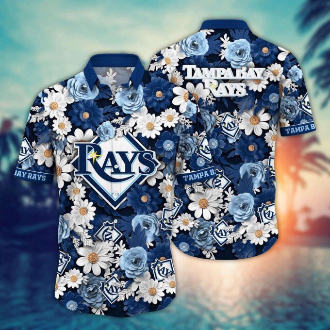 Mlb Tampa Bay Rays Hawaiian Shirt Flower Floral Fusion Fashion For Fans 2