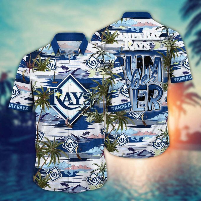 Mlb Tampa Bay Rays Hawaiian Shirt Flower Grand Slam In Hawaiianan Flair For Fans 2