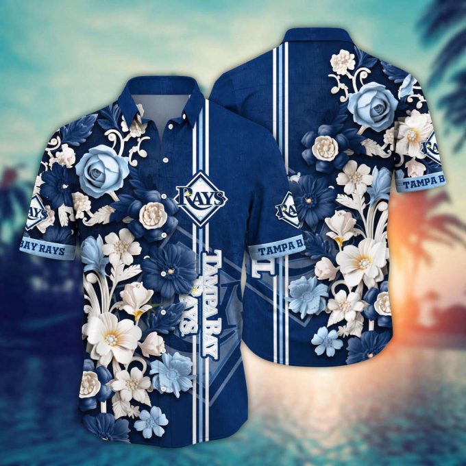 Mlb Tampa Bay Rays Hawaiian Shirt Mlb Luau League Looks For Sport Fan 2