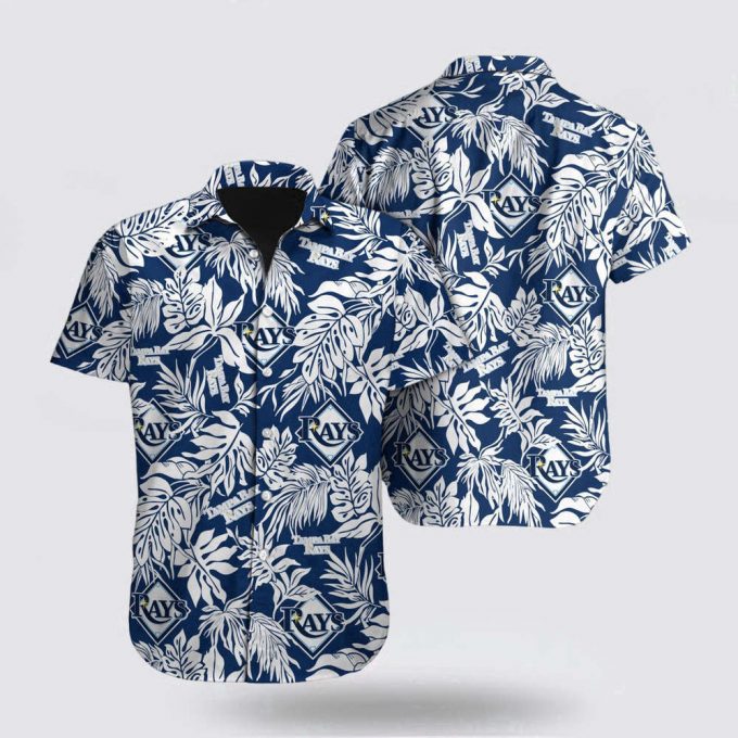 Mlb Tampa Bay Rays Hawaiian Shirt Palm Leaf Pattern For Fan Mlb 2