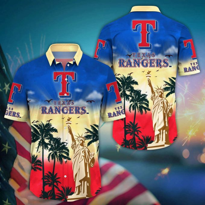 Mlb Texas Rangers Hawaii Shirt Sunrise To Sunset For Cool Fans 2