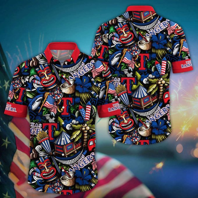 Mlb Texas Rangers Hawaii Shirt Vibrant Aloha For Cool Fans 2