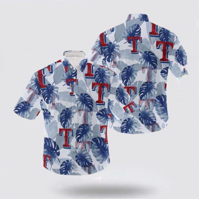 Mlb Texas Rangers Hawaiian Shirt Set Your Spirit Free With The Breezy For Fans 2