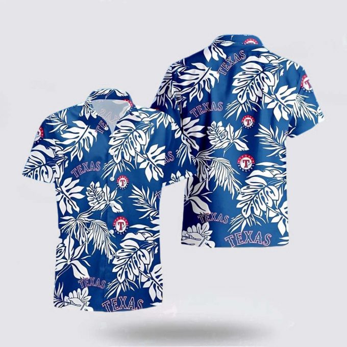 Mlb Texas Rangers Hawaiian Shirt Surfing In Style With The Super Cool For Fans 2