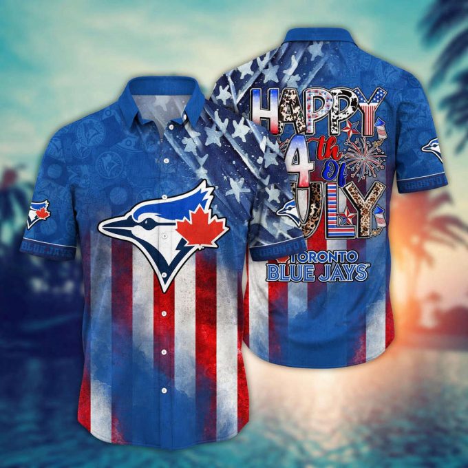 Mlb Toronto Blue Jays Hawaii Shirt Independence Day Trendy Hawaiian Tops For Cool Fans 2