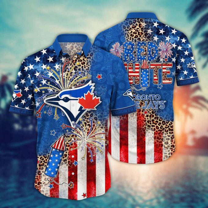 Mlb Toronto Blue Jays Hawaii Shirt Independence Day Vibrant Aloha For Cool Fans 2