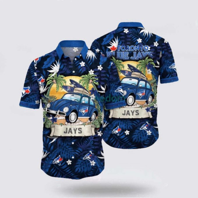 Mlb Toronto Blue Jays Hawaiian Shirt Immerse Yourself In The Sea Breeze With Exotic Outfits For Fans 2