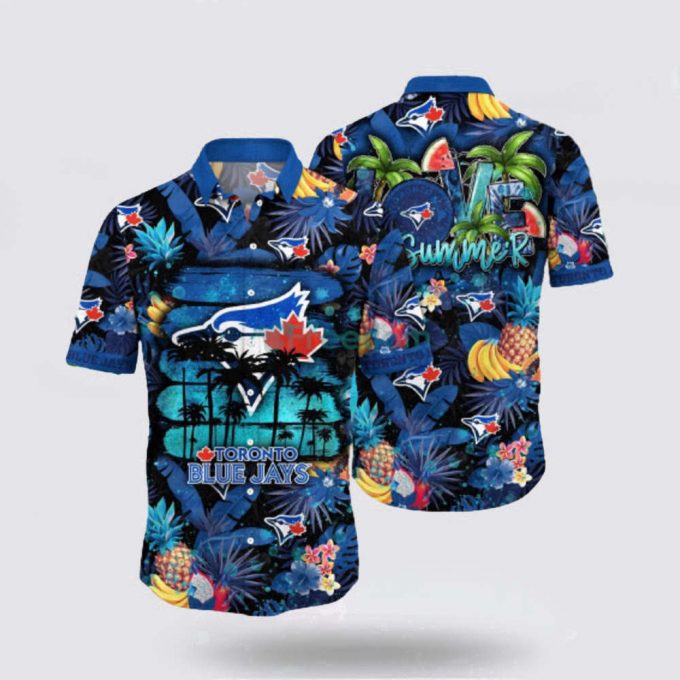 Mlb Toronto Blue Jays Hawaiian Shirt Perfect Fusion Baseball And Hawaiian Style For Fans 2