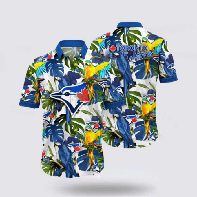 Mlb Toronto Blue Jays Hawaiian Shirt Surf In Style With Cool Beach Outfits For Fans 2