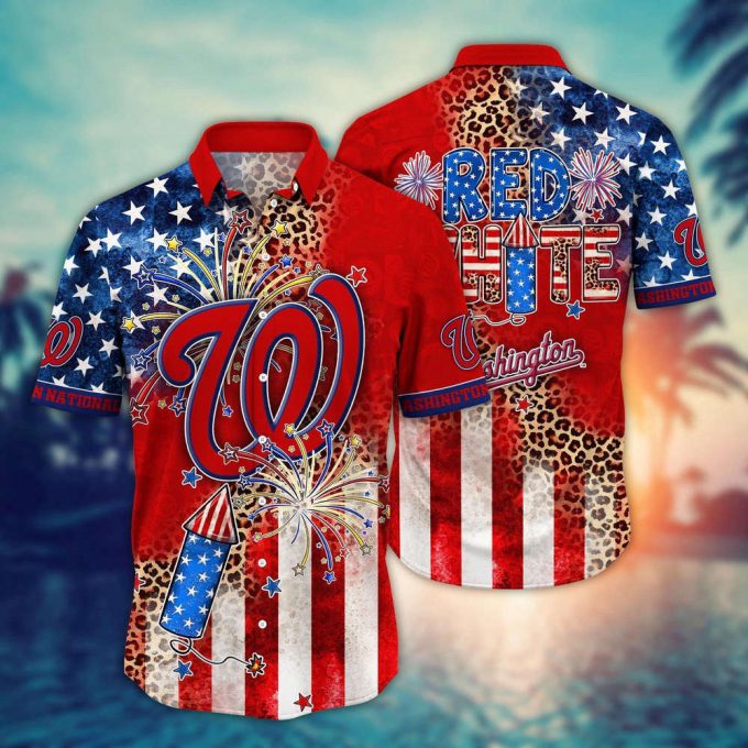 Mlb Washington Nationals Hawaii Shirt Independence Day Vibrant Aloha For Cool Fans 2