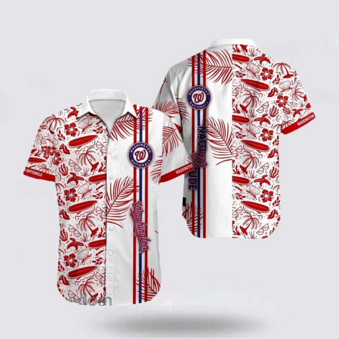 Mlb Washington Nationals Hawaiian Shirt Let Your Imagination Soar In Summer With Eye-Catching For Fans 2