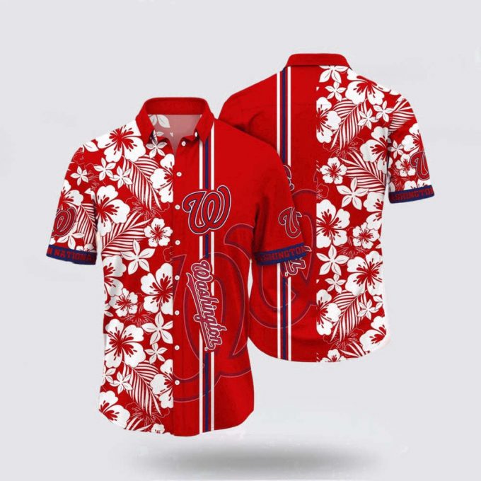 Mlb Washington Nationals Hawaiian Shirt Transform The Beach Into A Catwalk For Fans 2