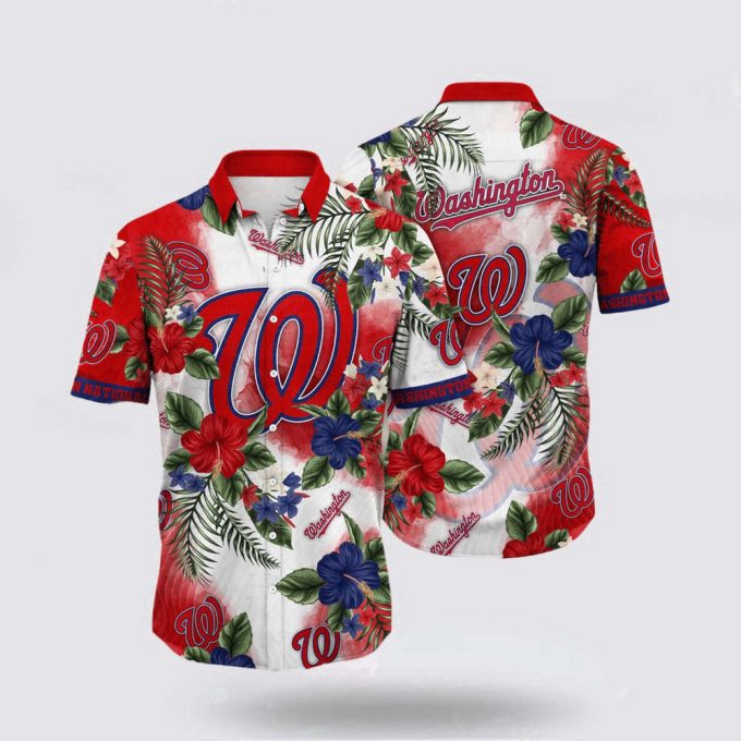 Mlb Washington Nationals Hawaiian Shirt Turn The Beach Into A Catwalk With Stylish Coastal Outfits For Fans 2