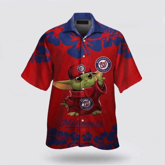 Mlb Washington Nationals Hawaiian Shirt Welcome Summer Full Of Energy With Tropical Fashion Outfits For Fans 2