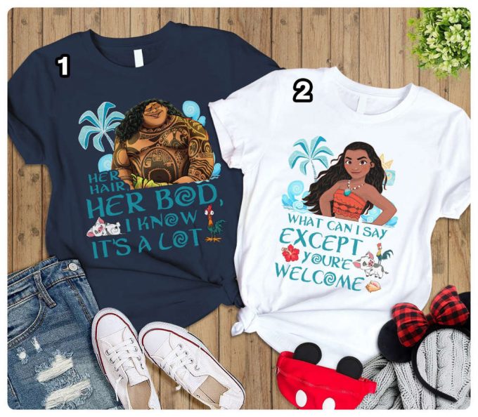 Moana And Maui Couples Shirt - His And Her Shirts For Disneyland And Wdw Magic Kingdom 2