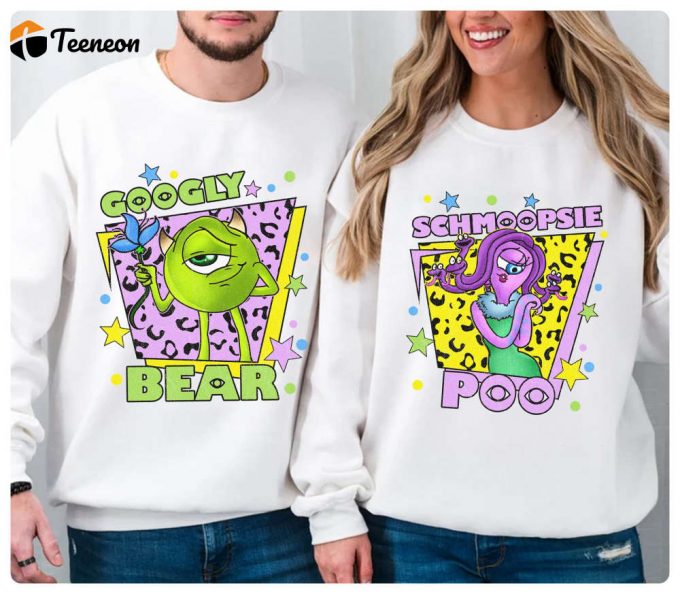 Monsters Inc Mike Wazowski Celia Couple Shirt - Disneyland Matching Googly Bear &Amp;Amp; Schmoopsie Valentine 1