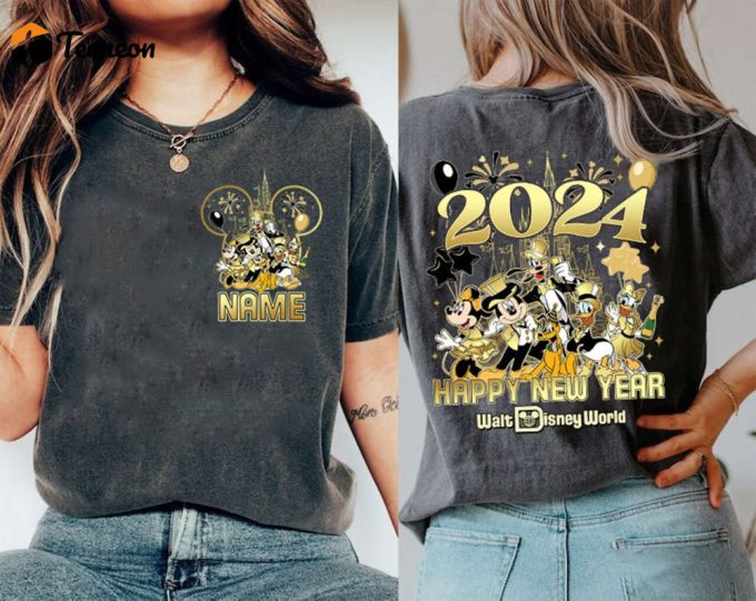 Disneyworld New Years Shirt 2024 - Retro Family Fun At Disneyland 1