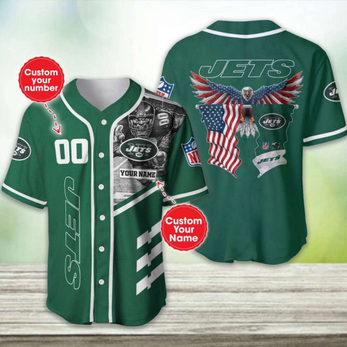 New York Jets Personalized Baseball Jersey Gift For Men Dad 2