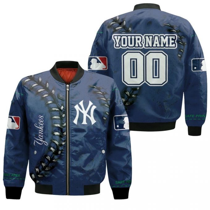 New York Yankees Baseball Sewing Pattern Personalized Bomber Jacket - Gift For Men Women 2