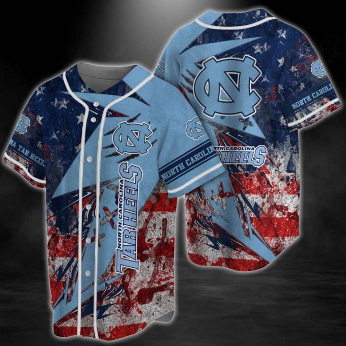 North Carolina Tar Heels Baseball Jersey Gift For Men Dad 2