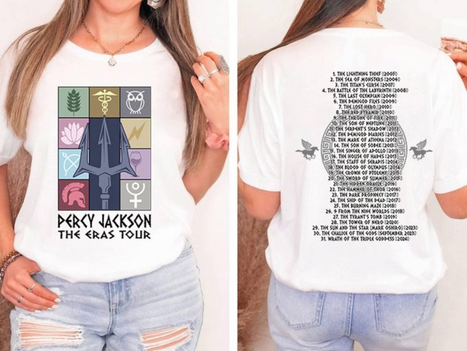 Percy Jackson Eras Tour Shirt: Rick Riordan Bookish Shirts Greek Mythology Camp Half Blood Booktok Gift 2