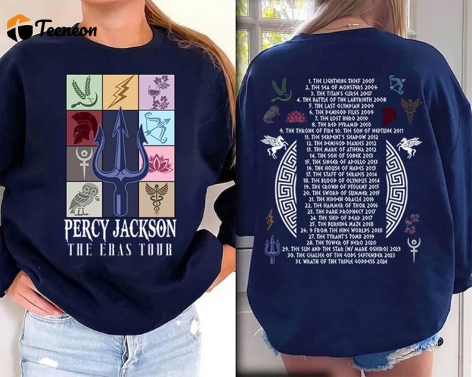 Percy Jackson Eras Tour Sweatshirt: Camp Half Blood Shirt Greek Mythology &Amp;Amp; Rick Riordan Bookish Gifts 1