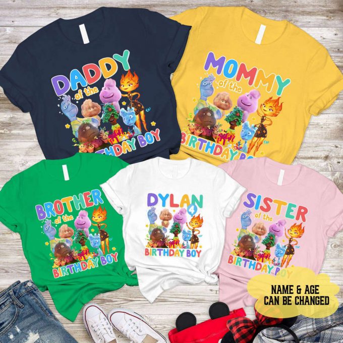 Custom Kids Birthday Shirts: Personalized Elemental &Amp; Fun – Boys Girls Family 2