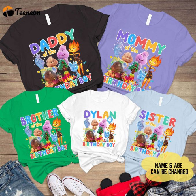 Custom Kids Birthday Shirts: Personalized Elemental &Amp;Amp; Fun – Boys Girls Family 1