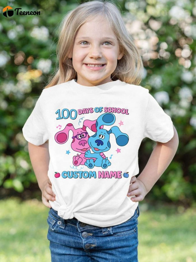 Custom Blues Clues 100 Days Of School Shirt Kids &Amp;Amp; Back To School Party Attire 1