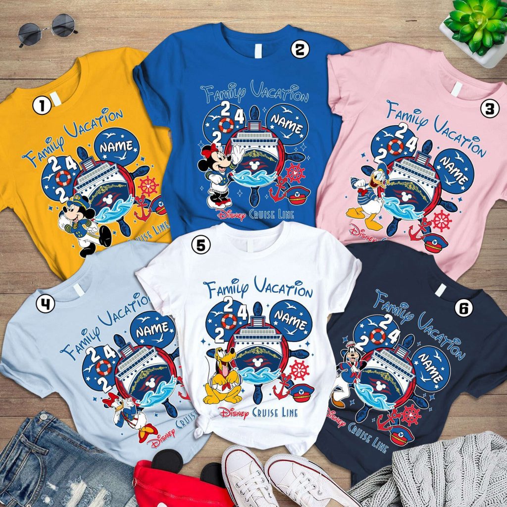 Customized 2024 Disneyland Cruise Shirt - Mickey &Amp; Friends Cruise Squad With Personalized Names 2