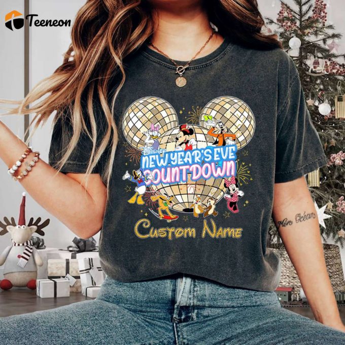 2024 Personalized Disneyland New Year S Eve Shirt Mickey &Amp;Amp; Friends Family Fireworks