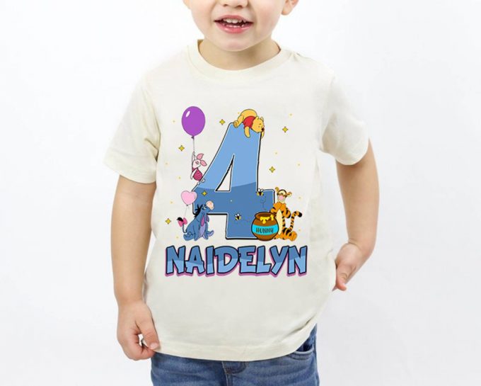 Personalized Eeyore Birthday Shirt - Winnie The Pooh Family Matching Birthday Girl Boy Family Birthday Party Theme 2