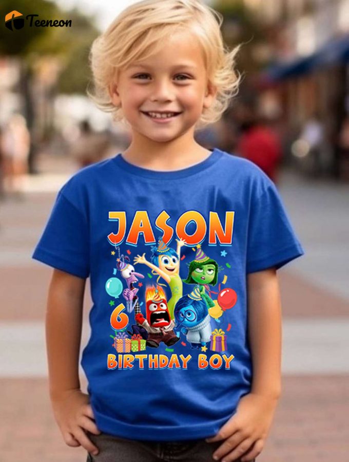 Custom Inside Out Birthday Shirt &Amp;Amp; Family Shirts For Kids - Personalized Fun! 1