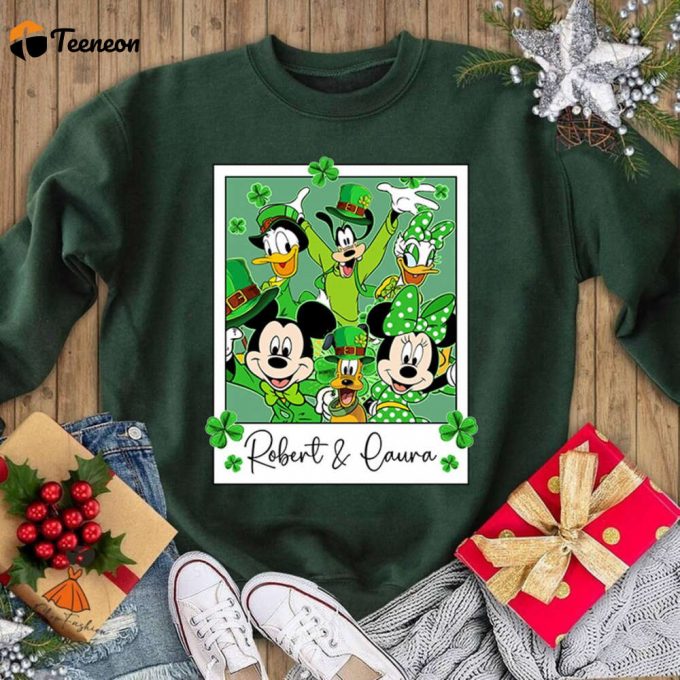 Custom Mickey &Amp;Amp; Friends St Patrick S Day Shirt - Personalized Family &Amp;Amp; Minnie Shirt 1