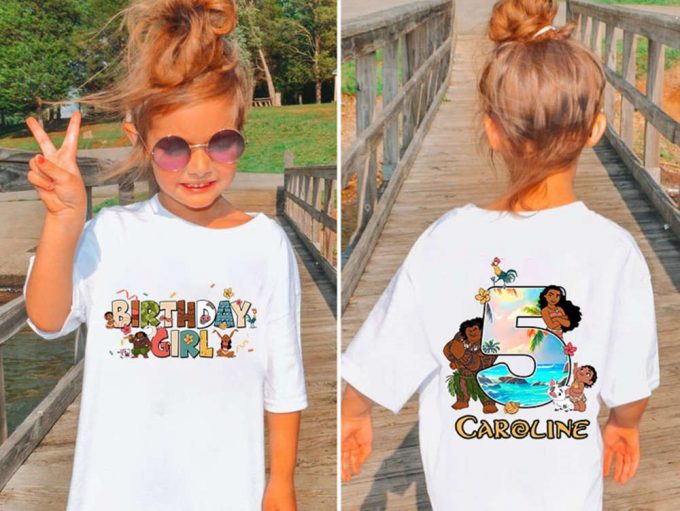 Custom Moana Birthday Shirt Set For Disneyland Trip – Personalized Hei Hei Pua Maui Tamatoa – Perfect For Birthday Parties! 2