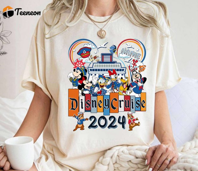 2024 Disneyland Family Cruise Shirt Personalized Märvel Pixar Day At Sea Memorable Disneyland Vacation 1