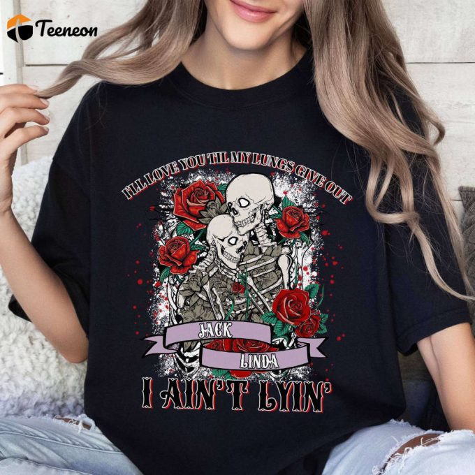 Personalized Dancing Skeleton Couple Shirt Love Until Lungs Give Out Valentine S Gift For Her Him 1